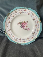 Daniell Royal Crown Derby Plate Vintage Antique Roses Ribbons Beautiful Decor