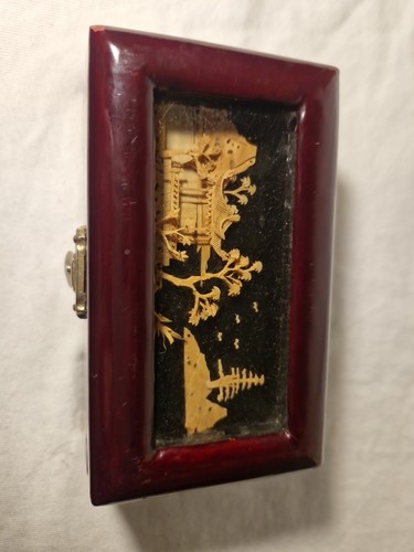 Ornate asian trinket - trinket, box