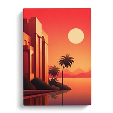 Art deco sunset - art,
