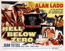 Hell Below Zero 1954 Dvd. Alan Ladd. copy of public domain film. disc only