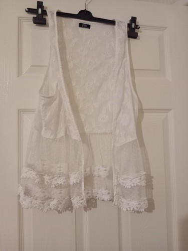 And white lace waistcoat - lace,