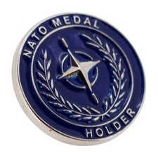 Nato medal holder lapel pin - nato,