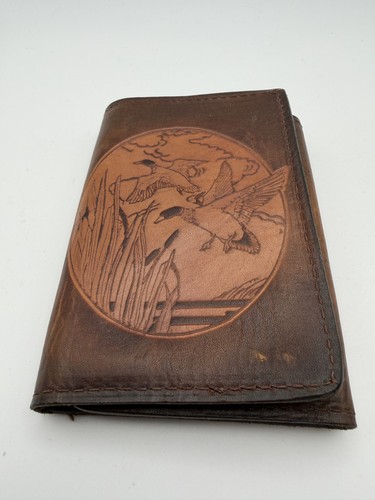 Vintage tooled leather - tooled,