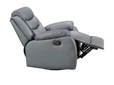 Roma recliner armchair grey - recliner,