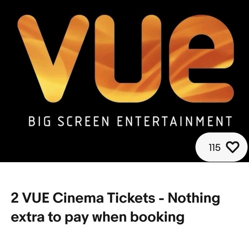 Vue cinema tickets - 2,