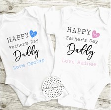First Fathers Day Baby Vest