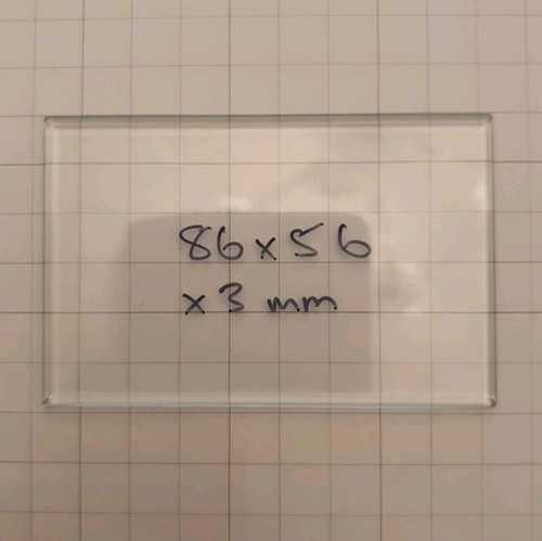 Bevelled carriage clock glass - bevelled,