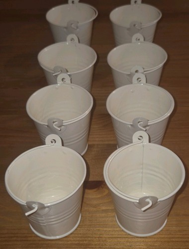 Minature tin buckets for - buckets,