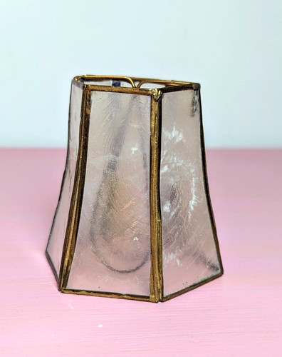 Vintage capiz shell clip - vintage,