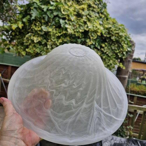 Large vintage glass dome - large,