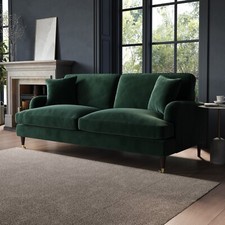 Green Sofa 3 Seater with