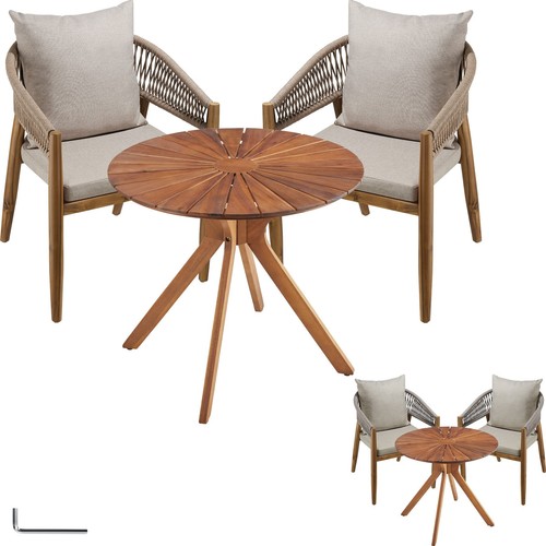 Bistro set furniture - bistro, acacia