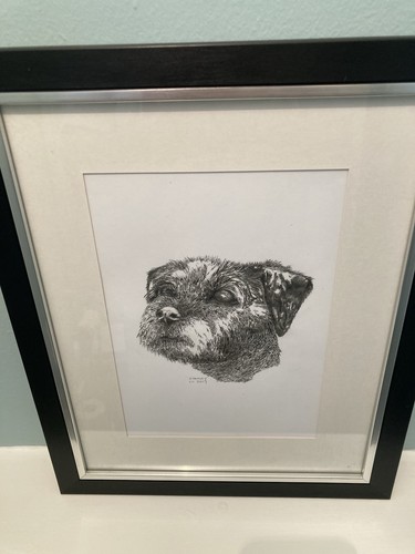Patterdale terrier print - patterdale,