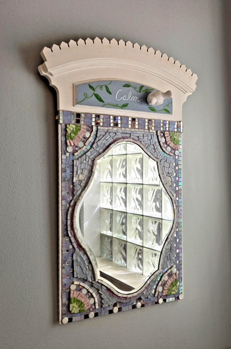 Large glass mosaic - mosaic, mirror