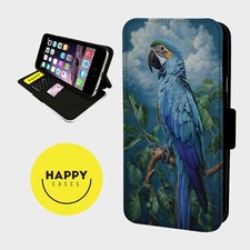 BLUE MACAW PARROT PAINTING -