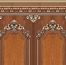 Dolls house wallpaper wood - wallpaper,