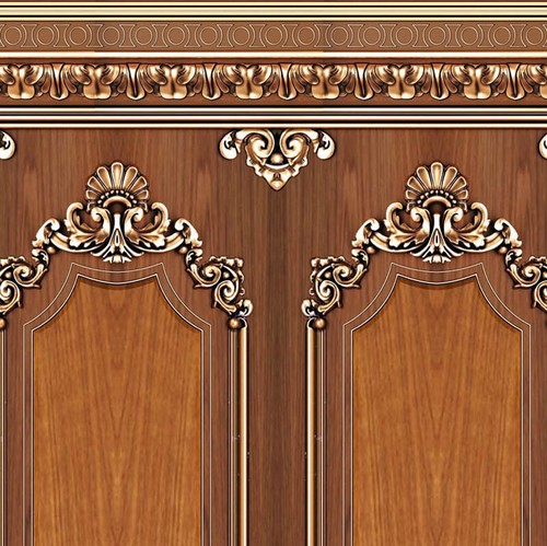 Dolls house wallpaper wood - dolls,
