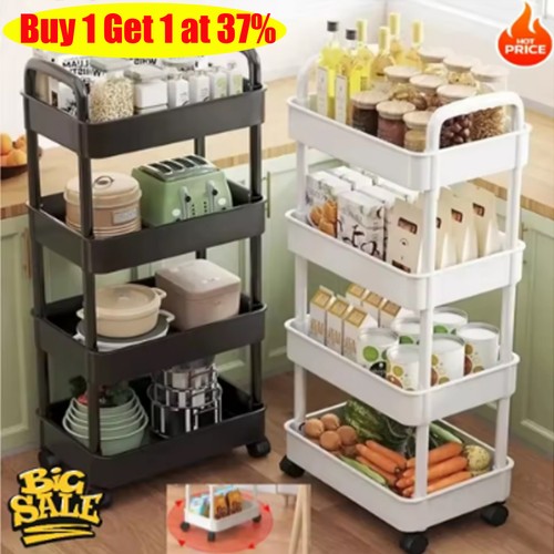 Tier fruit trolley basket - 3/4,