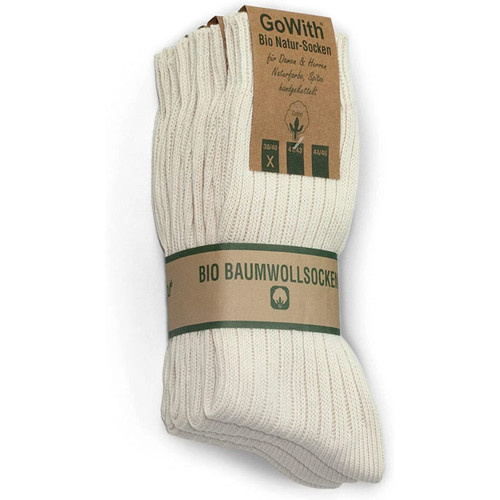Natural cotton socks men - cotton, &