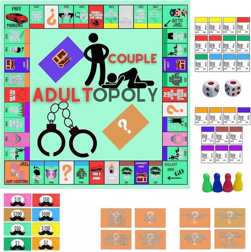 Adultopoly board game for - adultopoly,