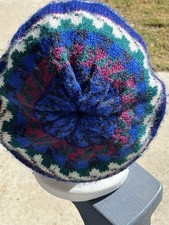 VTG Knit Fair Isle beret Cap