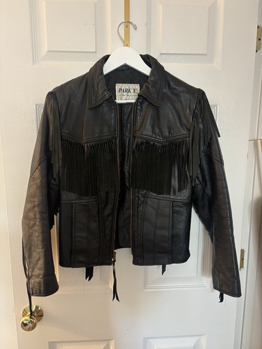Fringed leather park - fringed,