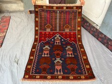8 vintage afghan - 4'8,