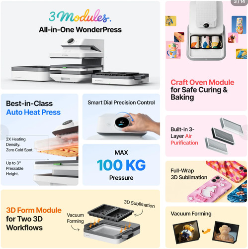 Xtool wonderpress auto - xtool, 3d