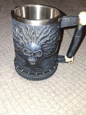 Nemesis Now Skeleton Skull Mug Resin Stein Tankard