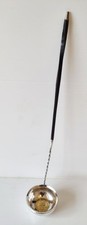 Georgian Silver Toddy Ladle With Portuguese 1747 200 Reis Coin
