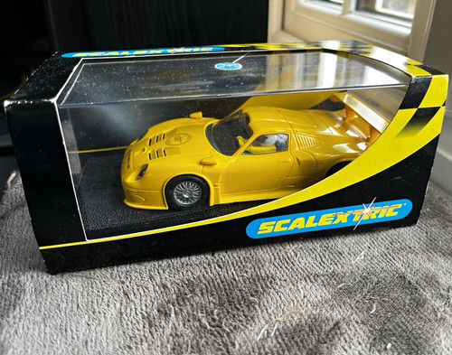 Scalextric porsche gt1 yellow - porsche,