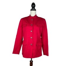 NEW  Estelle and Finn Red Miltary Jacket       Size: 8