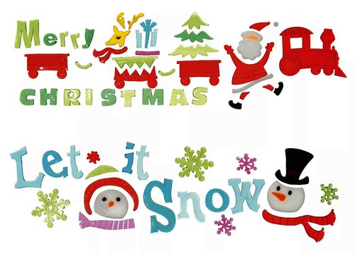 Christmas gel window - window, stickers