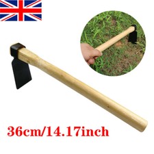36 cm Garden Hoe Steel Hoe with Wooden Handle Heavy Duty Digging Gardening Tool
