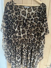 TU Leapord Print Beach Cover