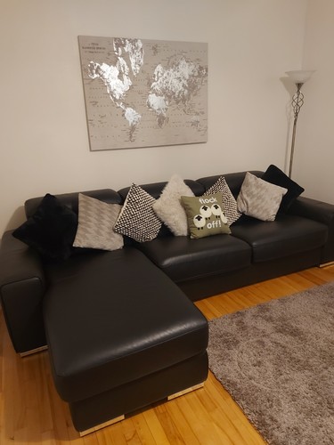 Black leather shape - black,
