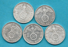 5 X SILVER TWO (2) REICHS MARK
