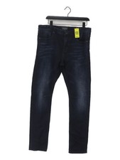 Superdry Men's Jeans W 34 in; L 32 in Blue Cotton with Elastane Straight