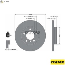 2x BRAKE DISC 92277805 FOR