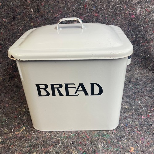 Vintage white enamel bread - vintage,
