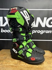 Sidi Crossfire 2 Motocross Boots - UK8 - Black Green - Used