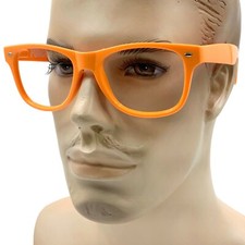 Orange Adult Glasses Costume