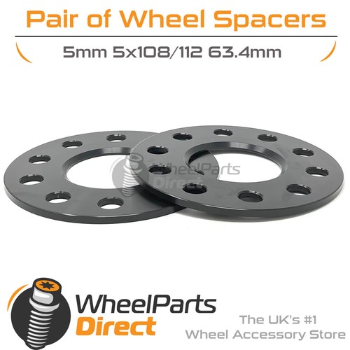 Wheel spacers black - wheel, (2)