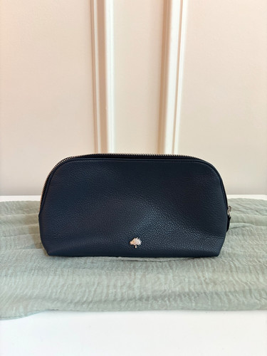 Mulberry navy blue pebbled - blue,