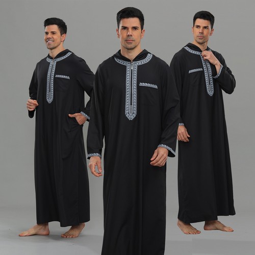 Saudi men hooded thobe jubba - saudi,