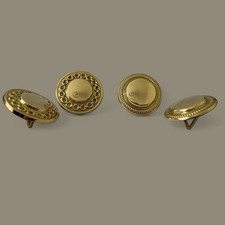 BRASS BRIDLE ROSETTES HEAVY 45MM PAIR SHOWING IN HAND  BRIDLE *FREE POSTAGE*