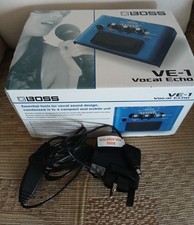 Boss VE-1 Vocal Echo Pedal with Power Supply