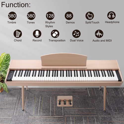 Glarry key full weighted - 88-key,