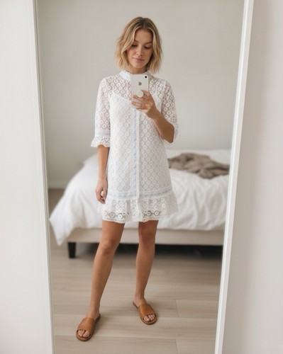 Vintage handmade white - vintage,