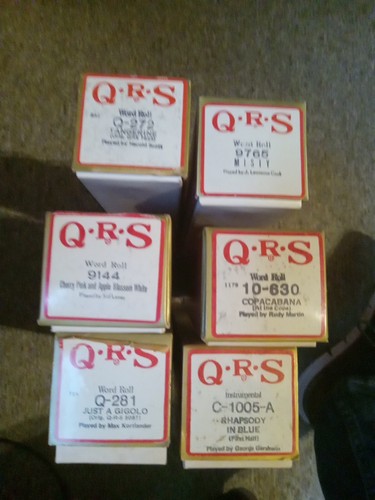Lot player piano rolls - 6,
